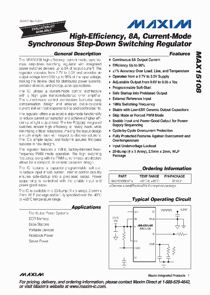 MAX15108_3271446.PDF Datasheet