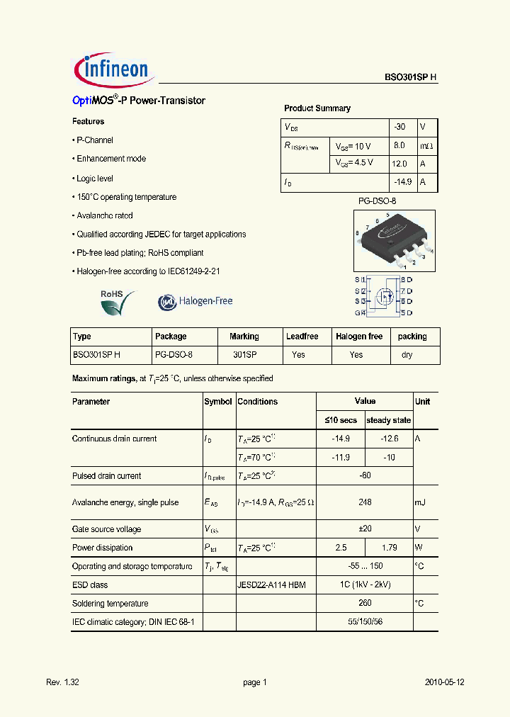 BSO301SPH_3272383.PDF Datasheet