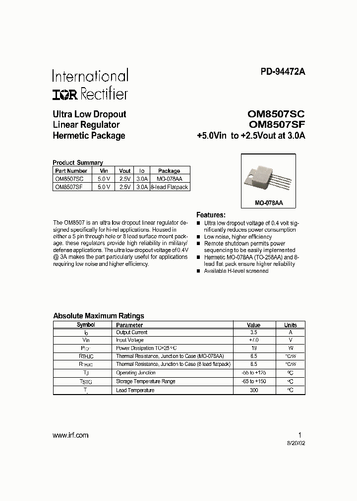 OM8507SF_3273545.PDF Datasheet