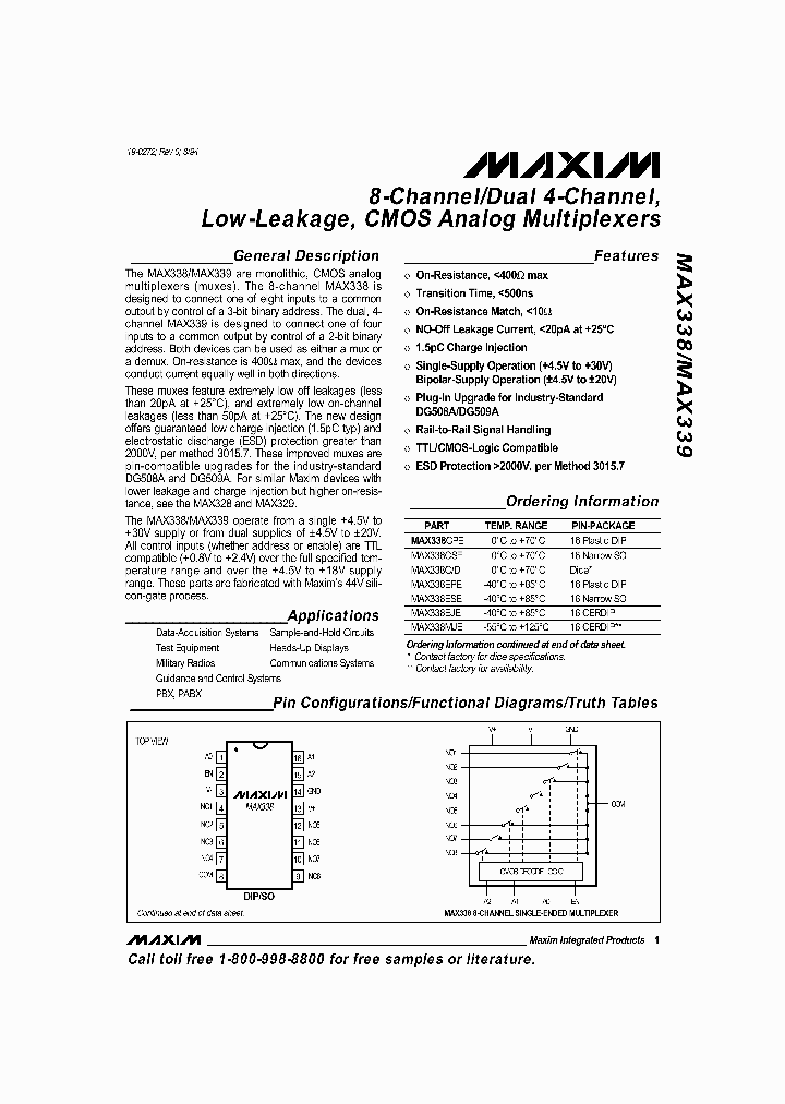 MAX339_3278963.PDF Datasheet