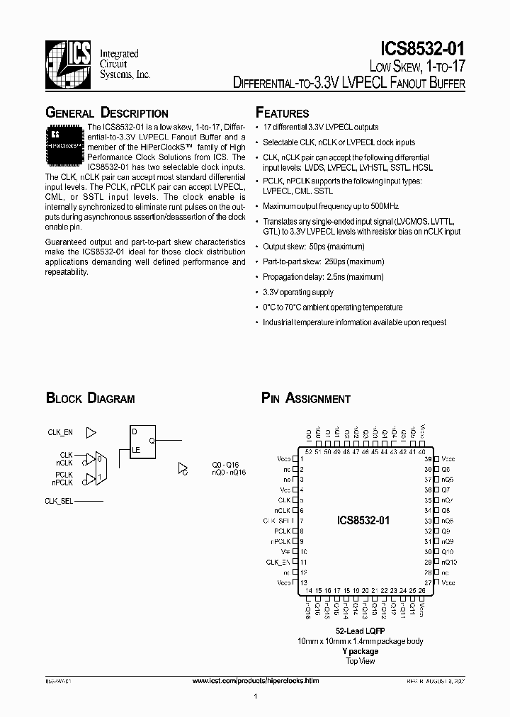 ICS8532AY-01_3281681.PDF Datasheet