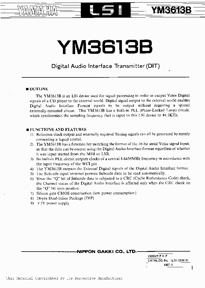YM3613B_3290162.PDF Datasheet