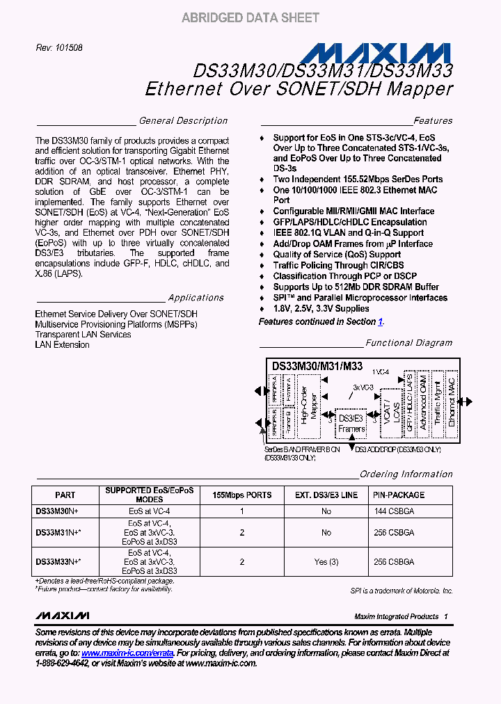 DS33M30_3292717.PDF Datasheet