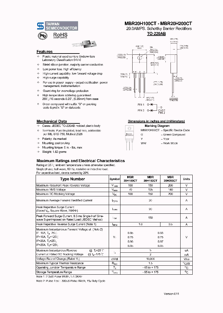 MBR20H100CT_3293510.PDF Datasheet