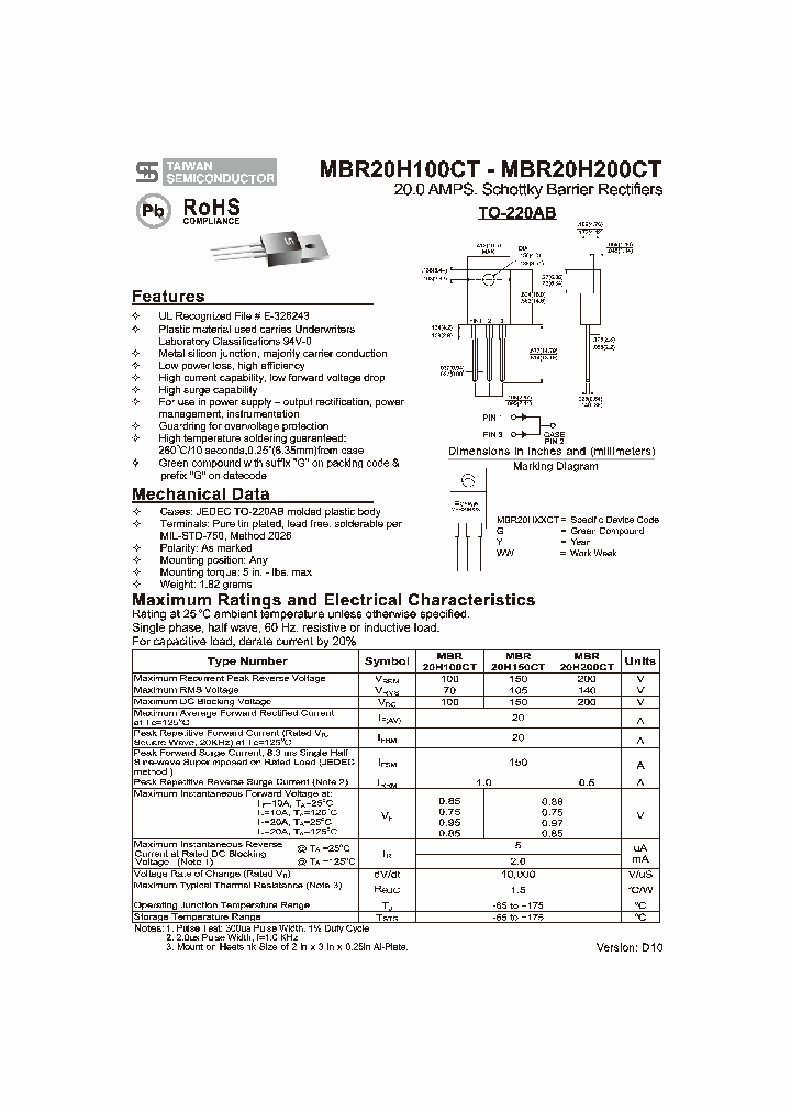 MBR20H100CT10_3293516.PDF Datasheet