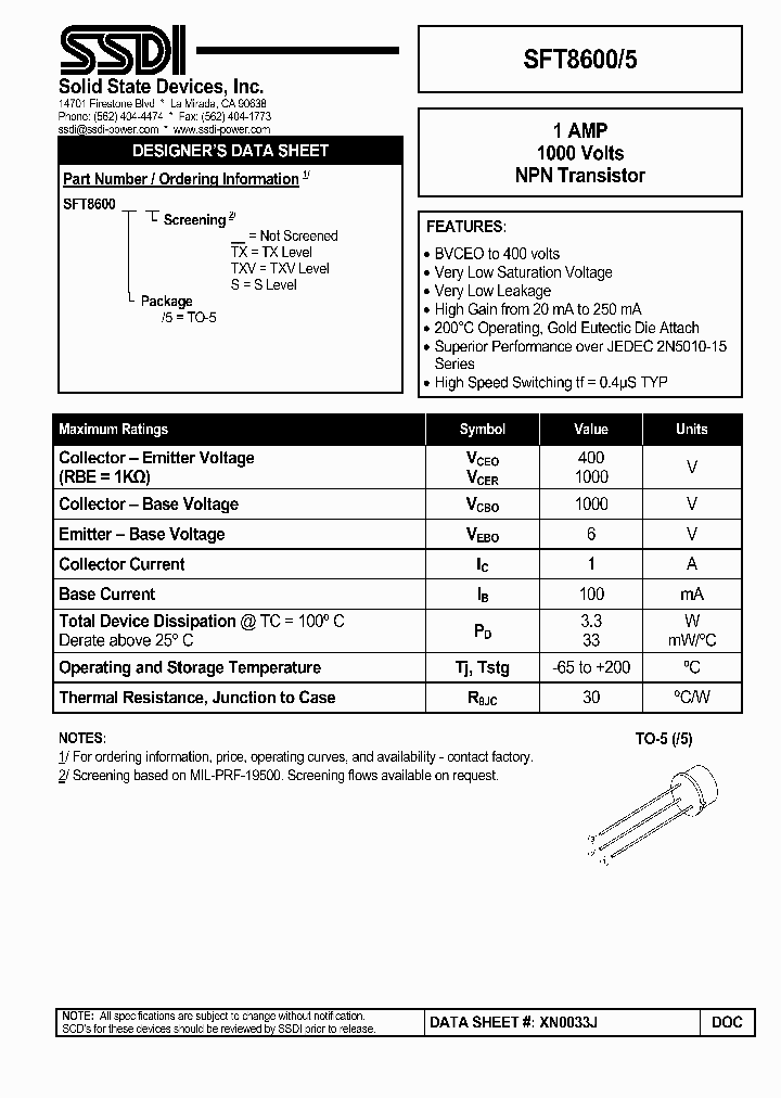 SFT8600-5_3307427.PDF Datasheet