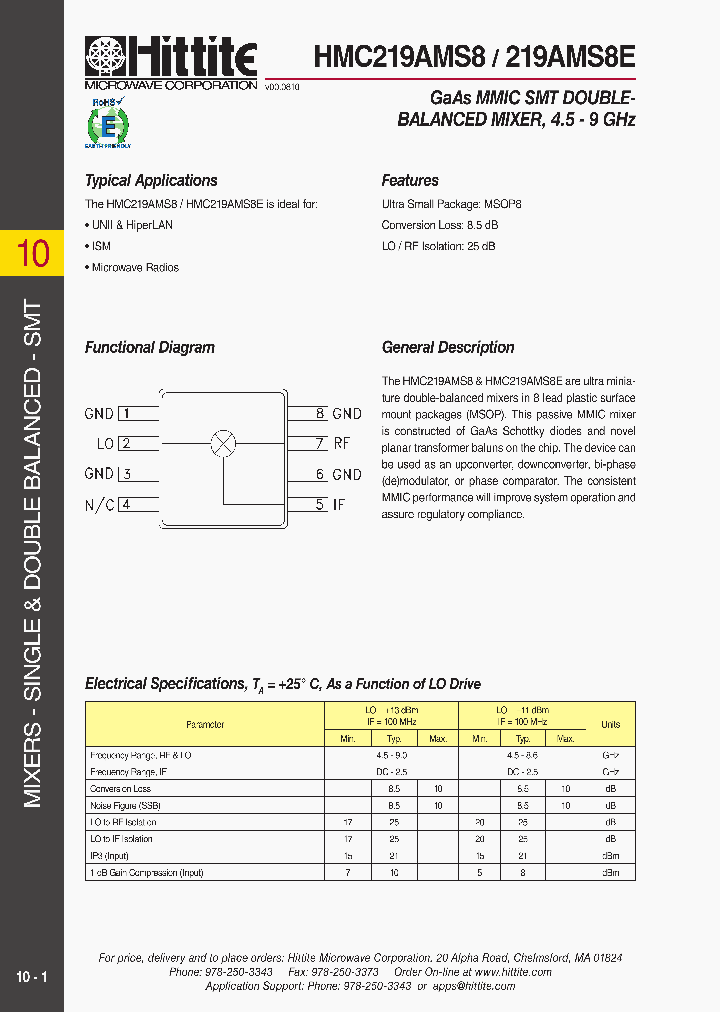 HMC219AMS8E_3307455.PDF Datasheet