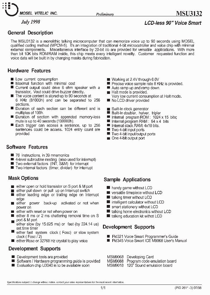 MSU3132_3308372.PDF Datasheet