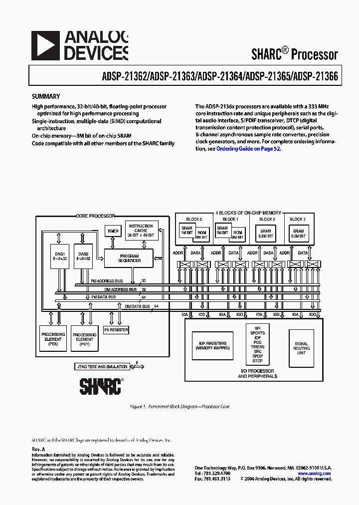 ADSP-21363KBC-1AA_3314458.PDF Datasheet