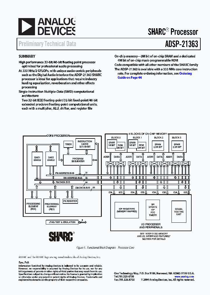 ADSP-21363SBBC-ENG_3314881.PDF Datasheet