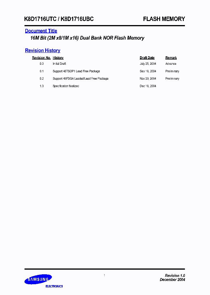 K8D1716UBC-DC07_3314970.PDF Datasheet