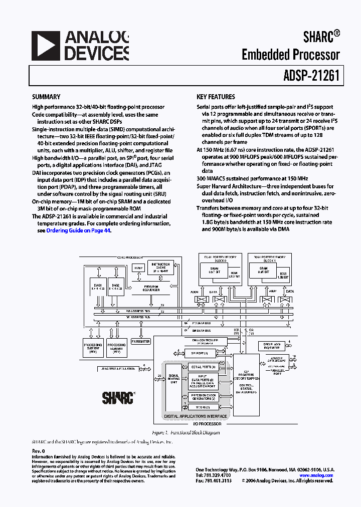 ADSP-21261SKBC-150_3314306.PDF Datasheet