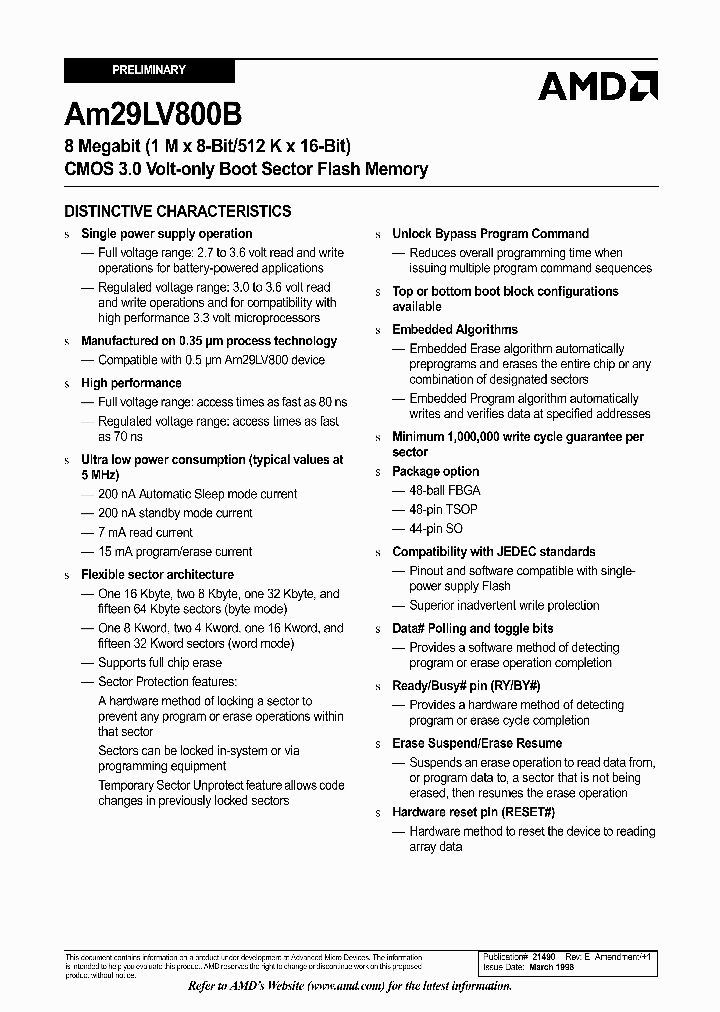 AM29LV800BT80WBC_3315950.PDF Datasheet