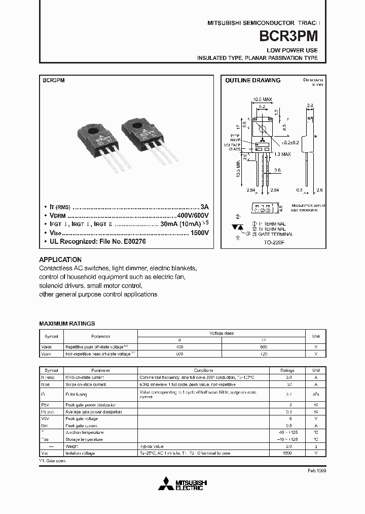 BCR3PM_3314658.PDF Datasheet