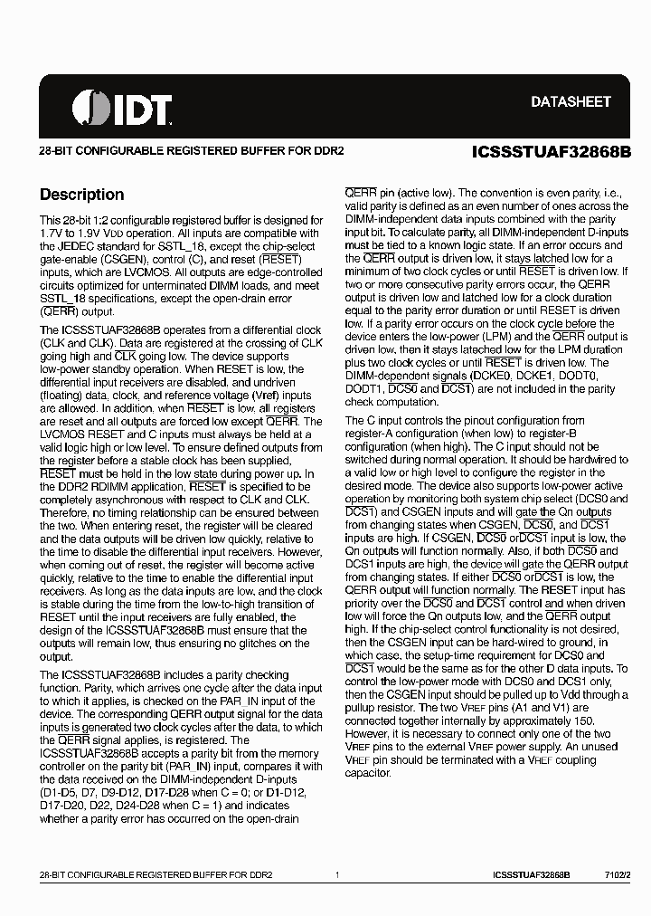 ICSSSTUAF32868BHLF_3322118.PDF Datasheet