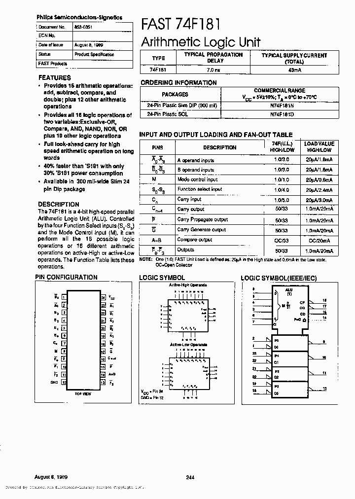 54F181BLA_3324401.PDF Datasheet