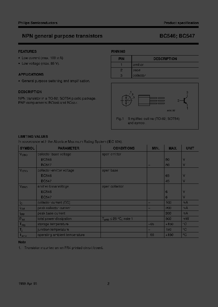BC547CAMO_3328707.PDF Datasheet