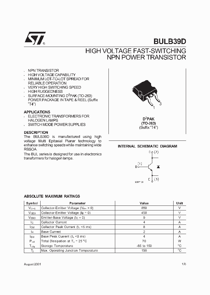BULB39DT4_3329034.PDF Datasheet