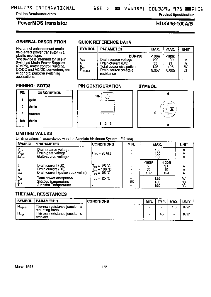 BUK436-100B_3330954.PDF Datasheet