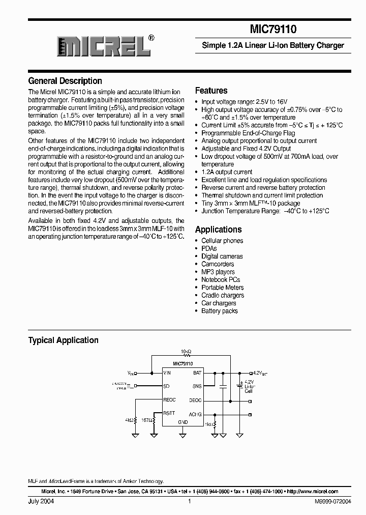 MIC79110BML_3332920.PDF Datasheet