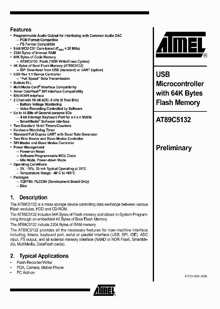 AT89C5132-ROTIL_3338596.PDF Datasheet