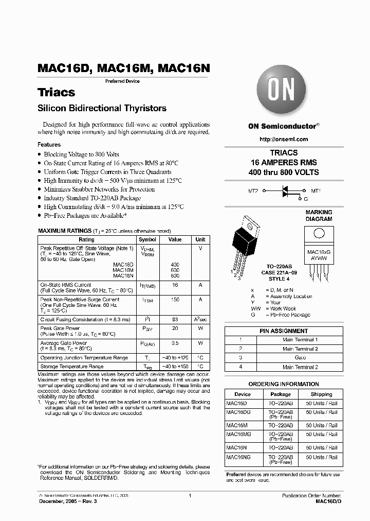 MAC16NG_3346581.PDF Datasheet