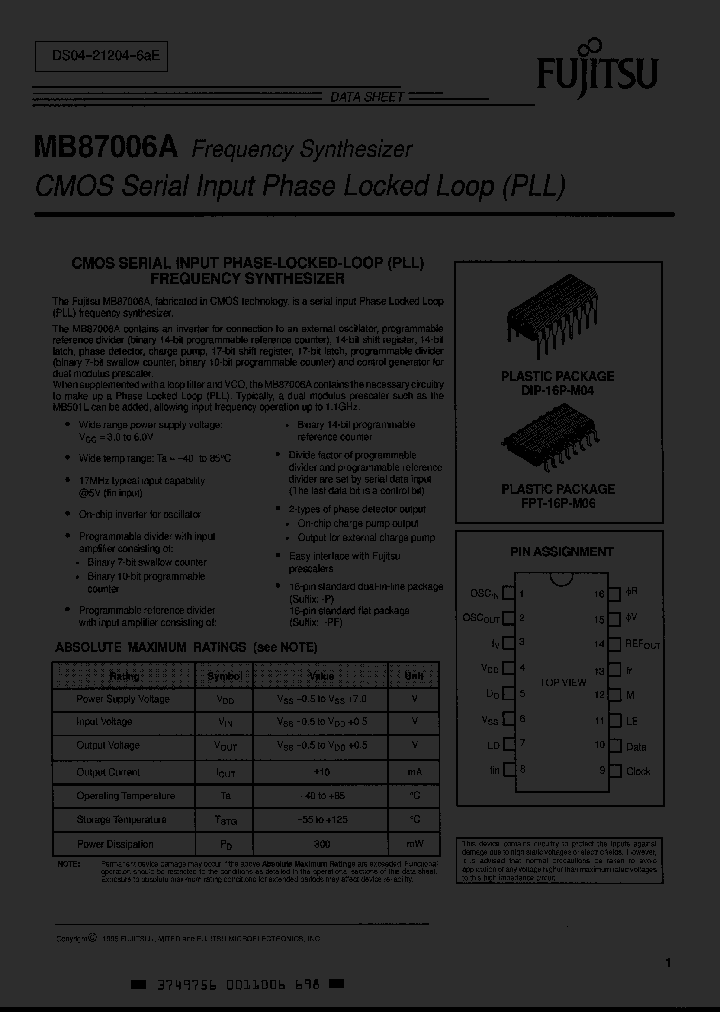 MB87006A_3346964.PDF Datasheet