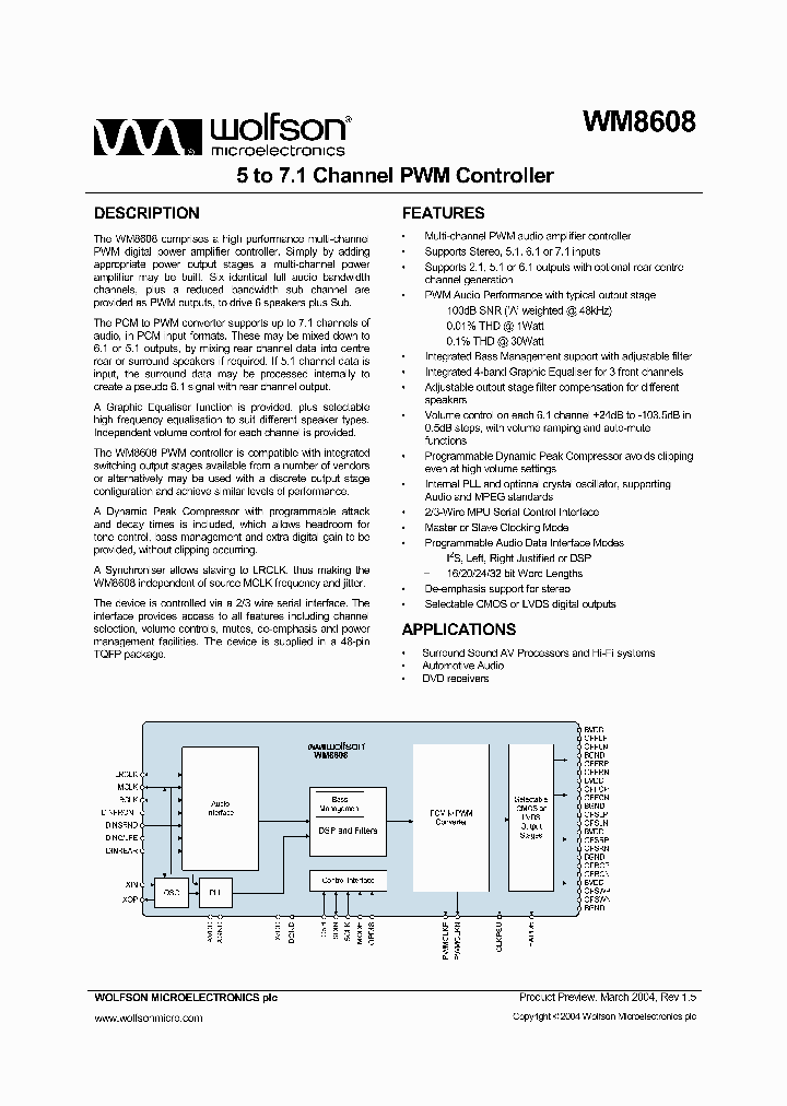 WM8608EFTV_3360001.PDF Datasheet