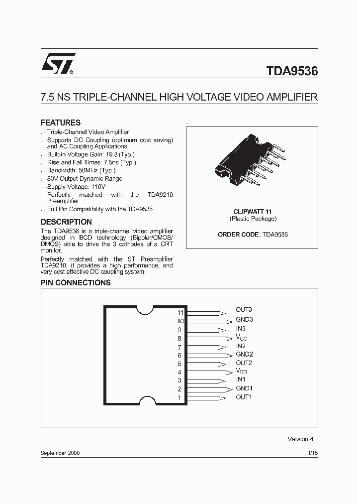 TDA9536_3360795.PDF Datasheet