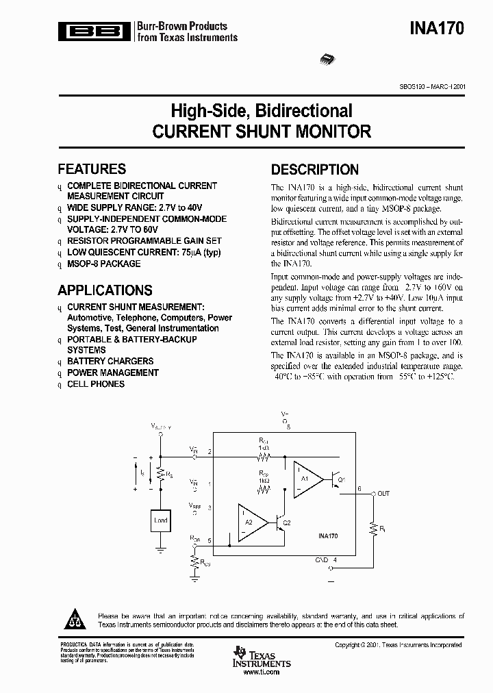 INA170EA250_3367262.PDF Datasheet