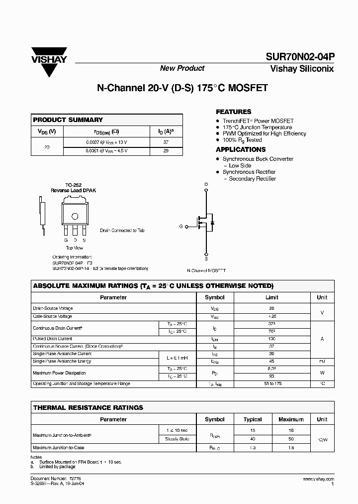 SUR70N02-04P_3364914.PDF Datasheet