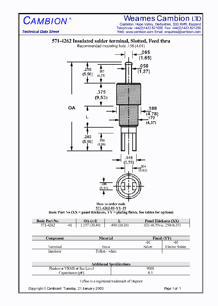 571-4262_3375751.PDF Datasheet