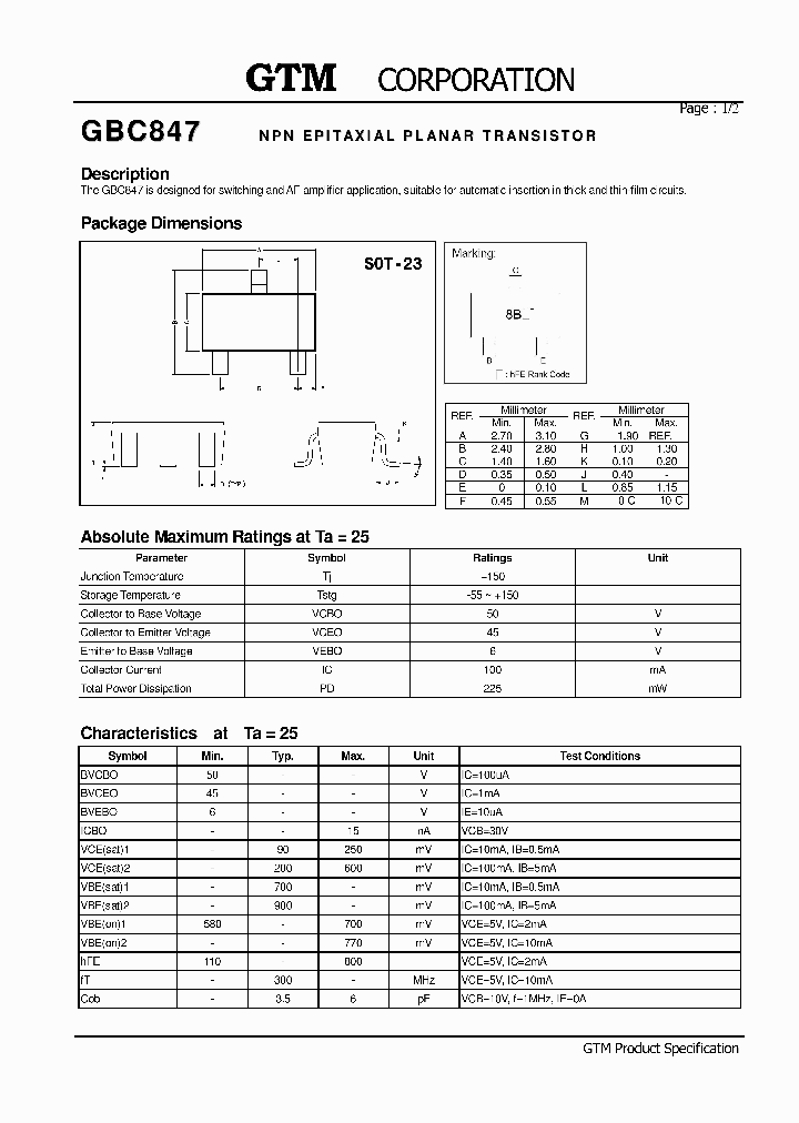 GBC847_3379417.PDF Datasheet