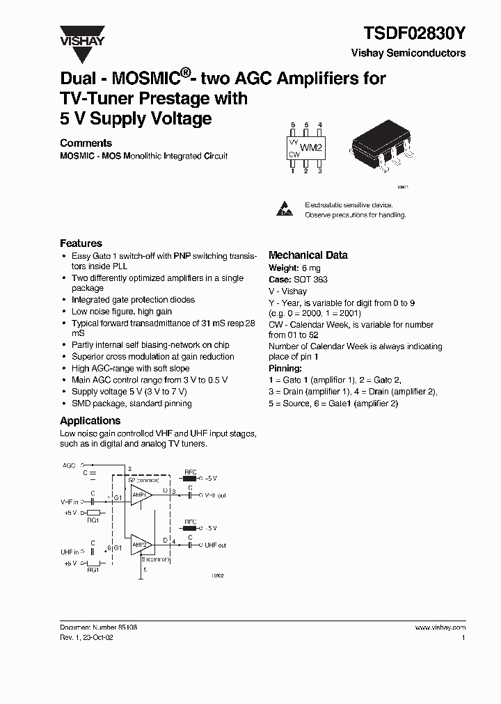 TSDF02830Y_3380139.PDF Datasheet
