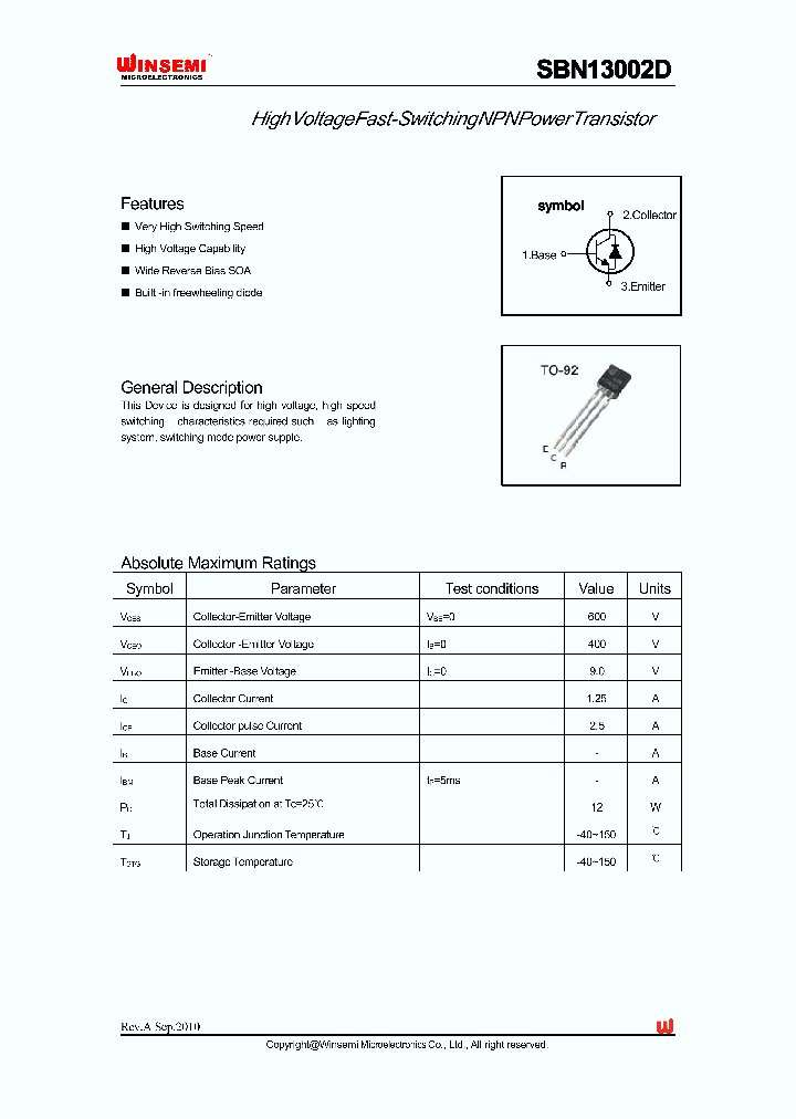 SBN13002D_3380521.PDF Datasheet