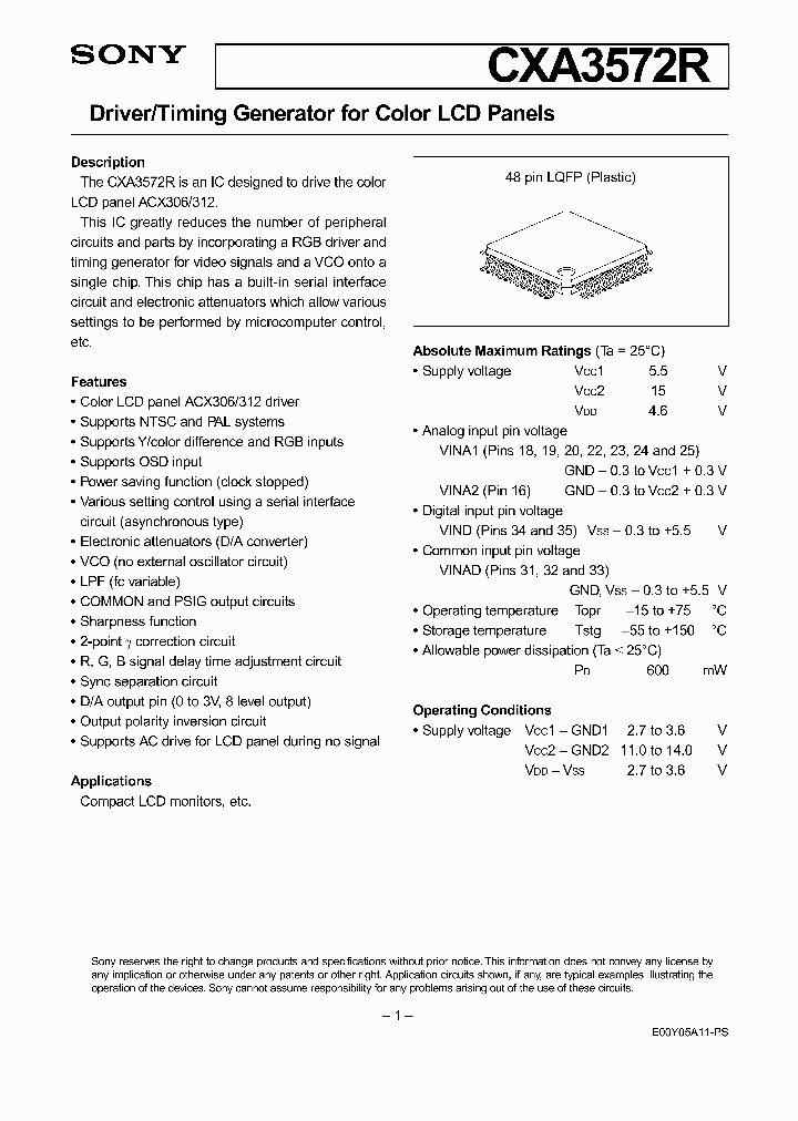 CXA3572_3381082.PDF Datasheet