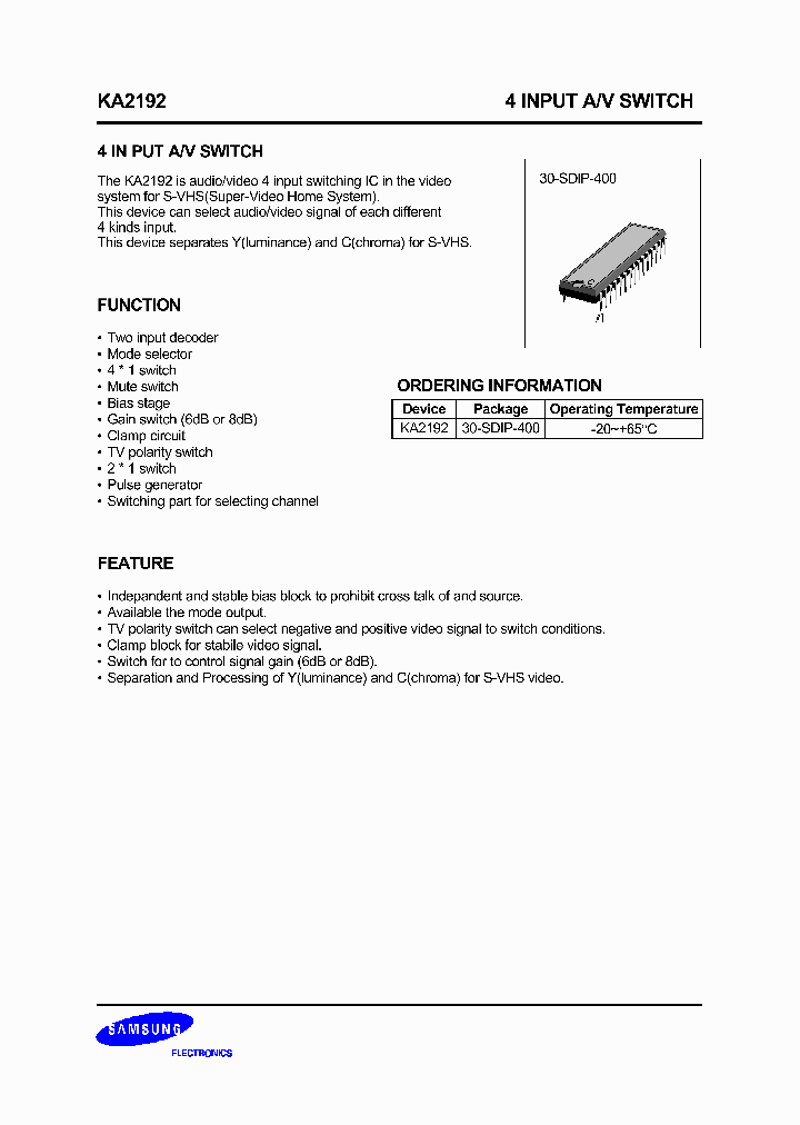 KA2192_3381331.PDF Datasheet