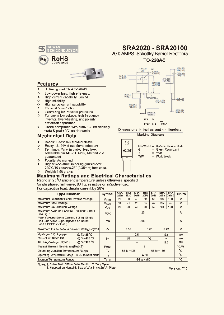 SRA20100_3386492.PDF Datasheet