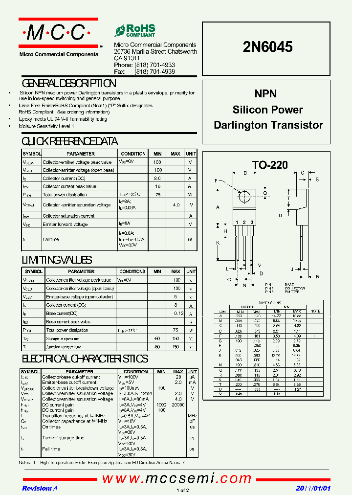 2N6045_3389438.PDF Datasheet