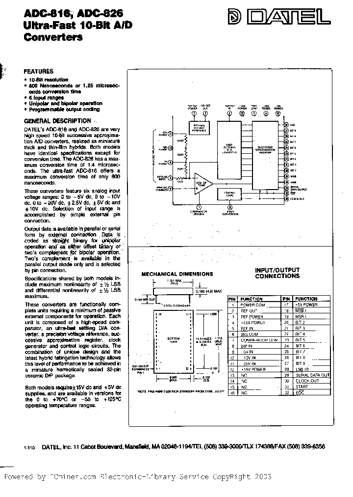 ADC-826MC_3389657.PDF Datasheet