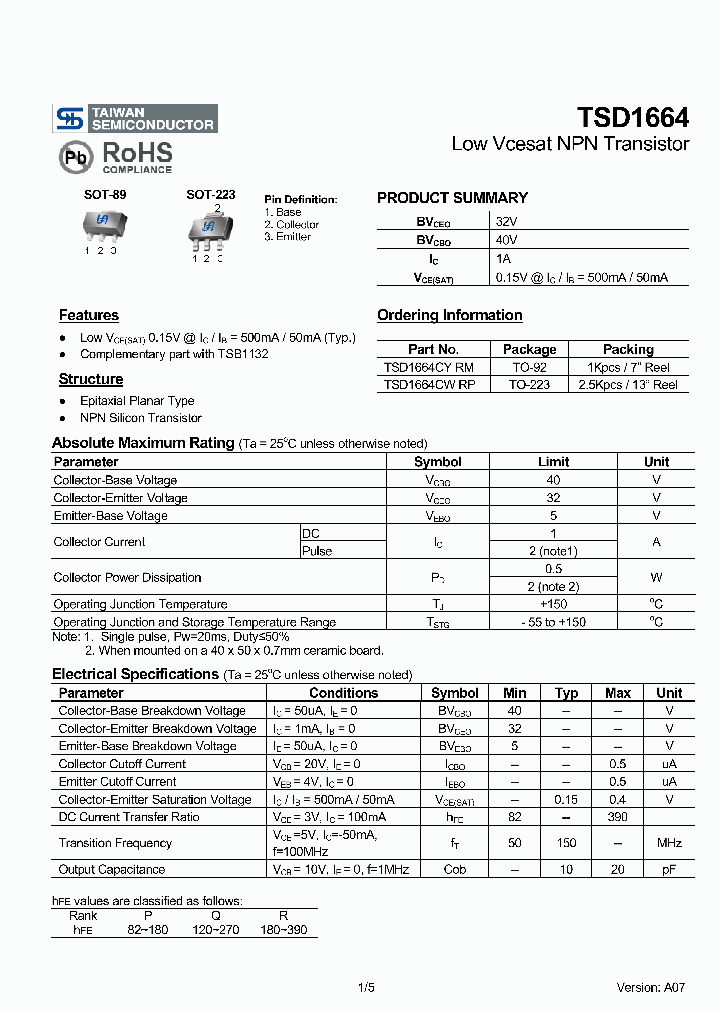 TSD1664CW_3389684.PDF Datasheet