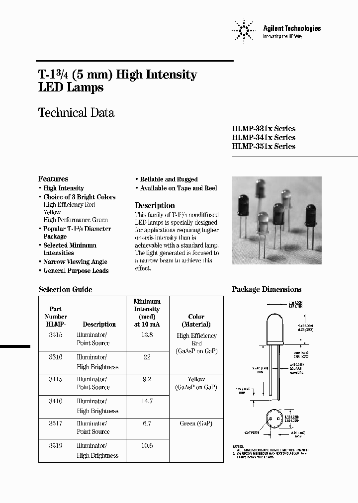 HLMP-3315_3400732.PDF Datasheet