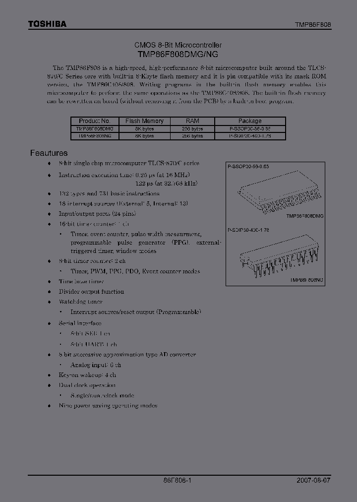 TMP86F808DNG_3401961.PDF Datasheet
