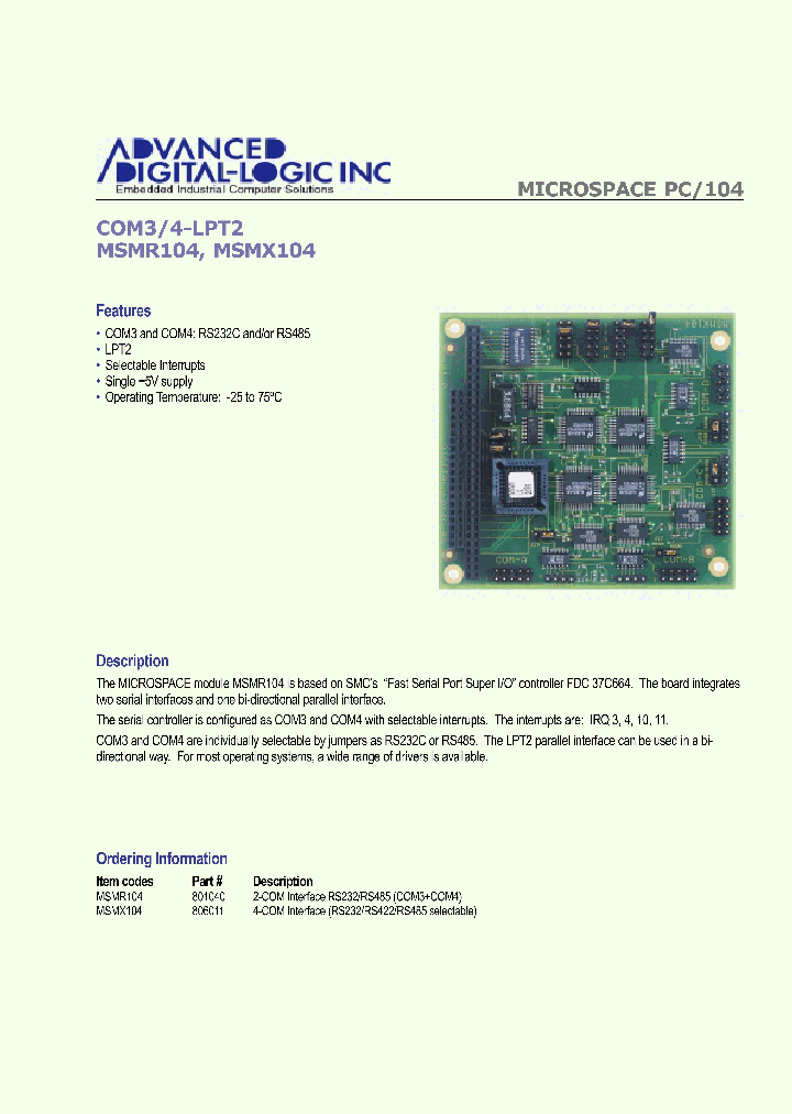MSMR104_3407221.PDF Datasheet