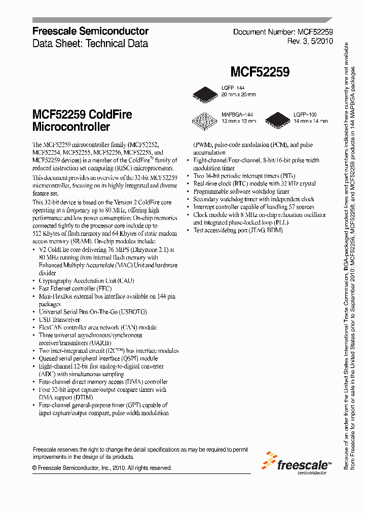 MCF52256AG80_3407554.PDF Datasheet