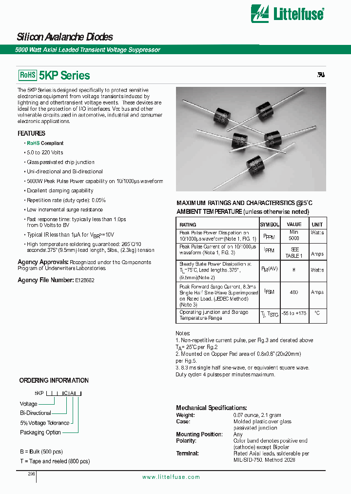 5KP40CA_3411898.PDF Datasheet