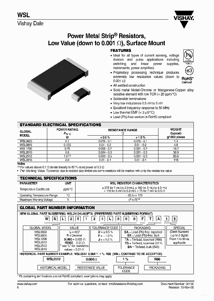 WSL0603_3425774.PDF Datasheet