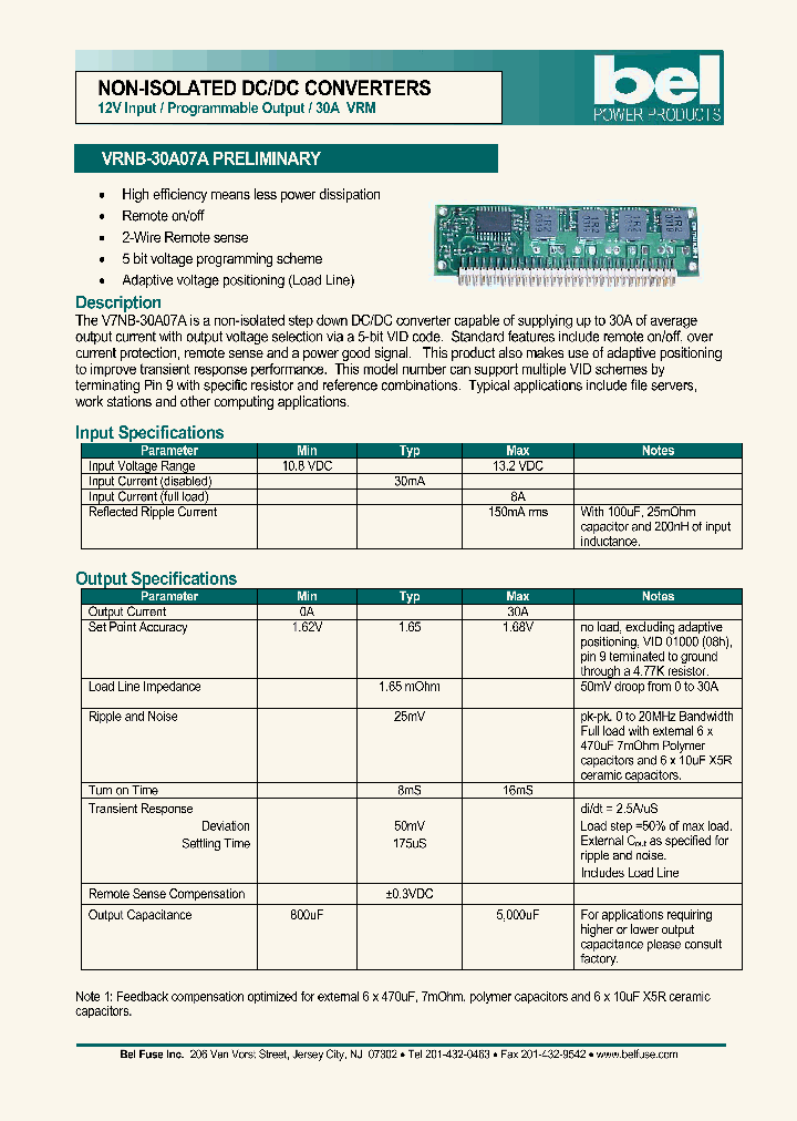 VRNB-30A07A_3435898.PDF Datasheet