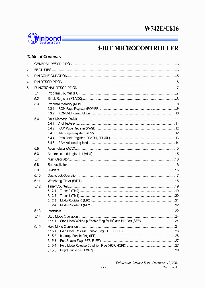 W742EC816_3453901.PDF Datasheet