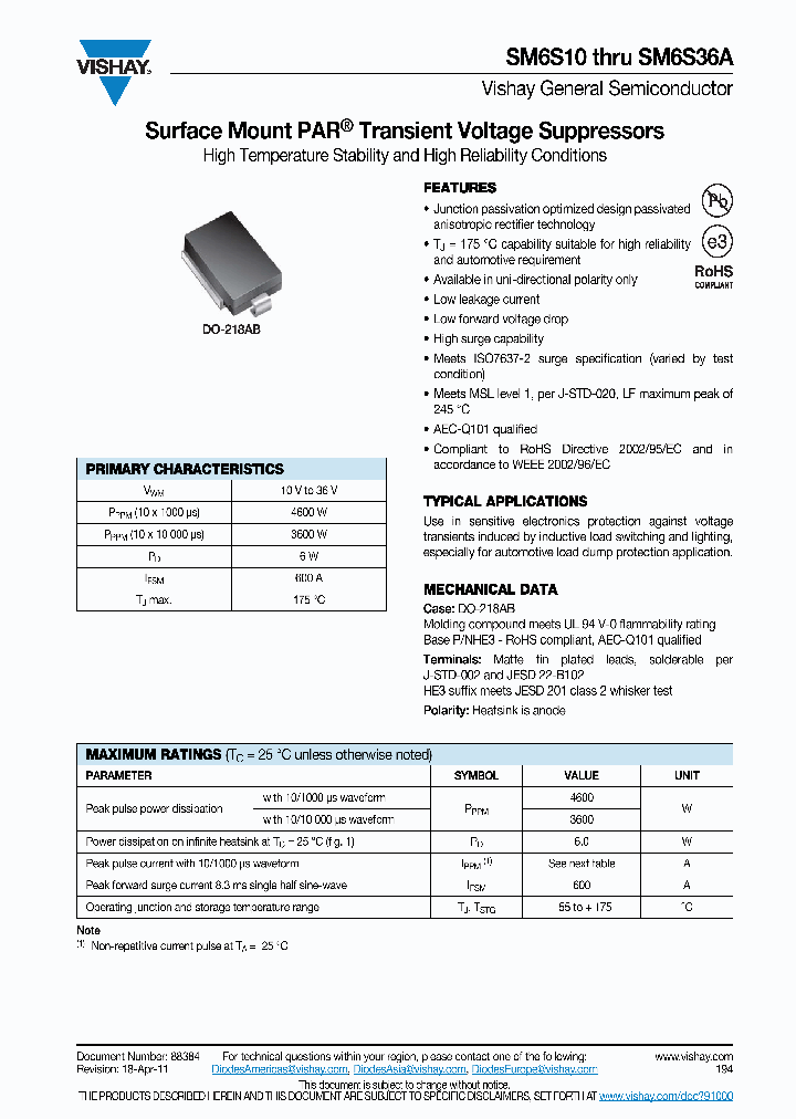 SM6S10AHE3-2D_3460828.PDF Datasheet